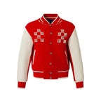 YADcrew Pearl Checkerboard Varsity Jacket