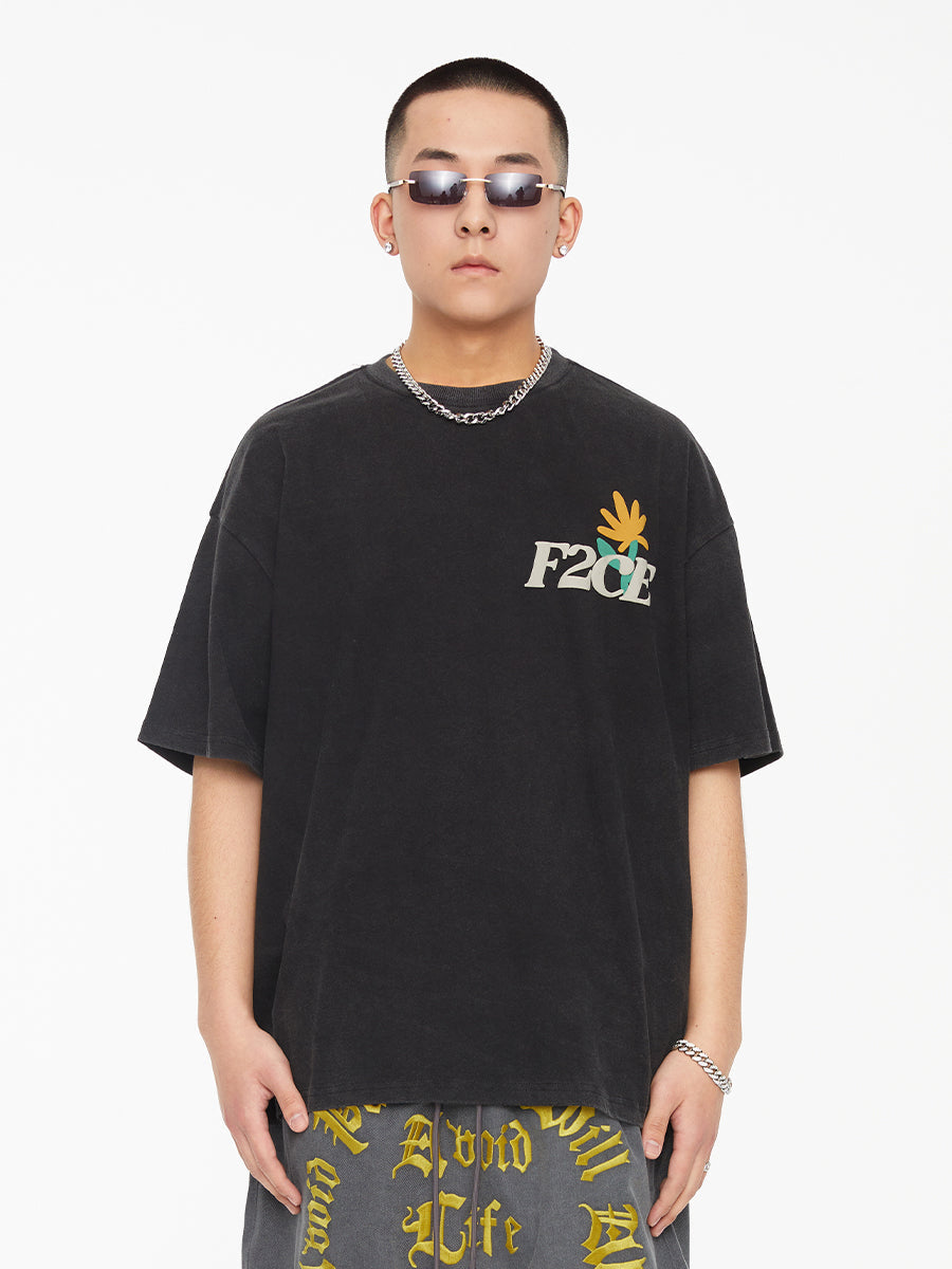 F2CE Foam Moon Print Tee
