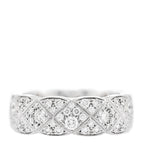 18K White Gold Diamond Small Coco Crush Full Paved Ring 54 7