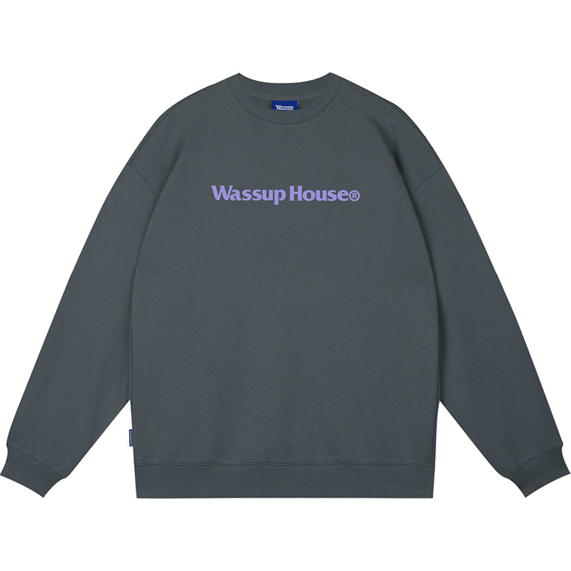 Wassup House Basic Printing Logo Sweatshirt