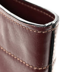 Vitello Soft Shopping Tote Burgundy