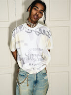 STEEPC Aged Spray Washed Blotch Full Print Tee