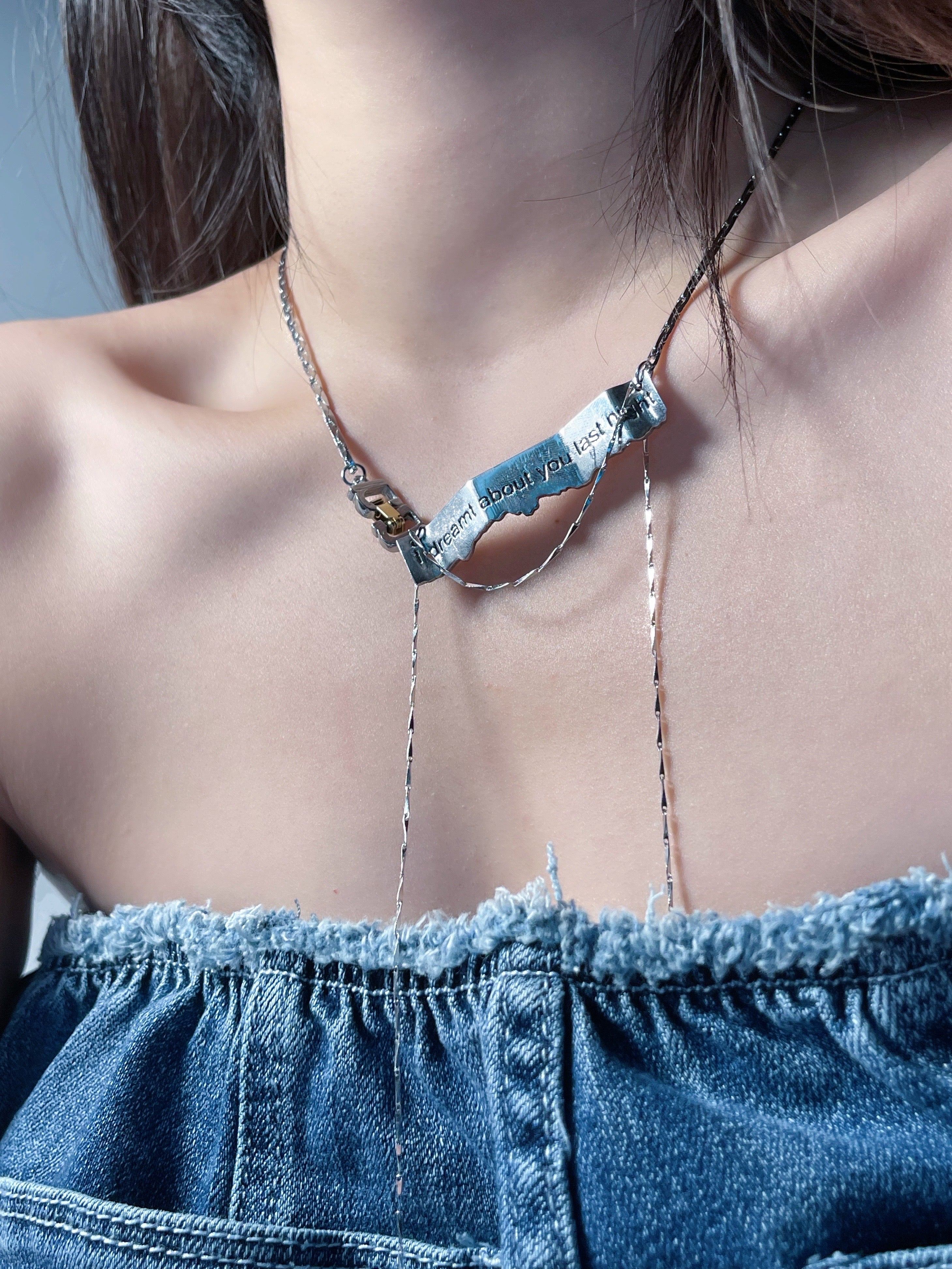 Nbostore 'You are my unreachable dream' Paper Strip Necklace