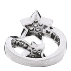 18K White Gold Diamond Comete Geode Ring 50 5.25
