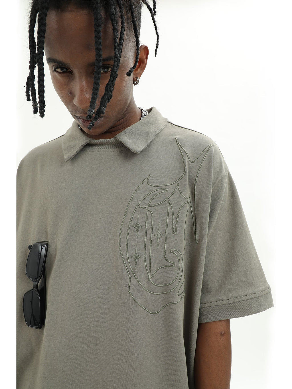 Cashrules Cross Star Logo Embroidered Polo