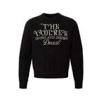 YADcrew Pearl Text Typography Knit Sweater