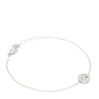 18K White Gold Diamond Coco Crush Station Bracelet