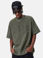 MEDM Letter Embossing Five Point Tee