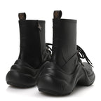 Mat Rubber Monogram LV Archlight Sneaker Boots 38 Black