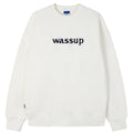 Wassup House 3D Embroidery Basic Logo Sweatshirt