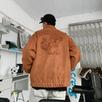 F3F Select Embroidered Suede Lapel Jacket