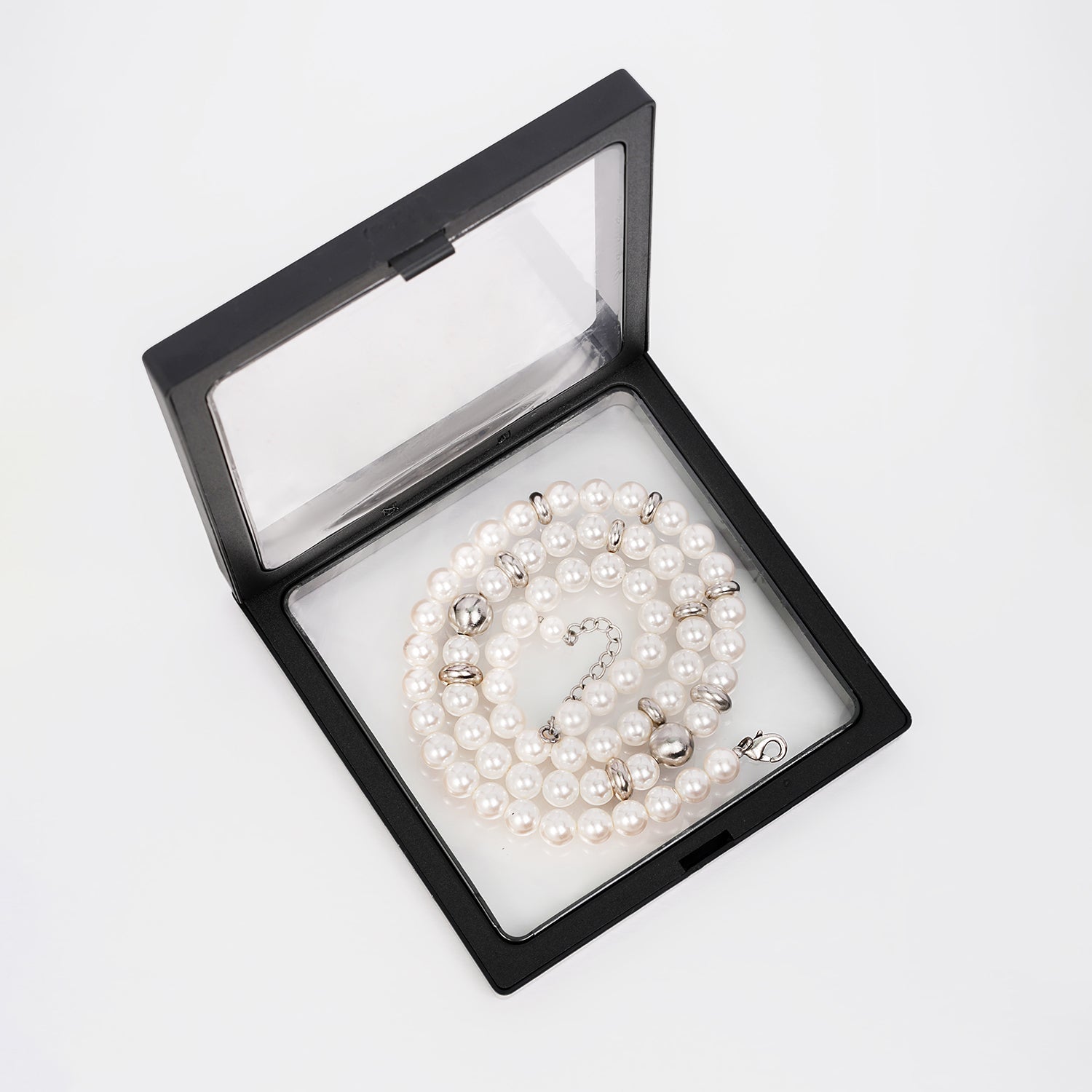 Small Town Kid Cross Pendant Pearl Necklace