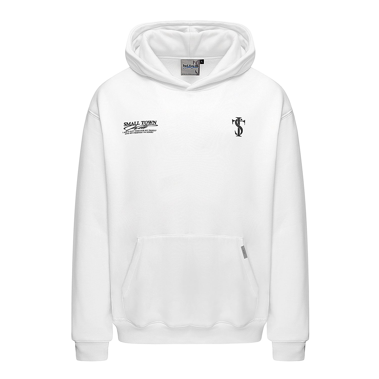 Small Town Kid Font Typography Logo Hoodie