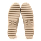 Suede Calfskin Monogram Denim Laureate Platform Desert Boots 38.5 Taupe