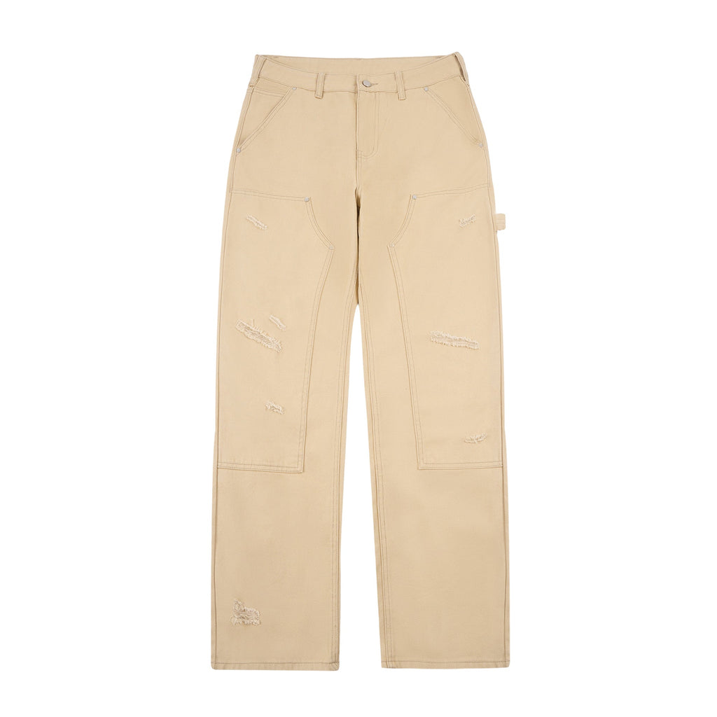 S45 Hole Washed Double Knee Work Pants