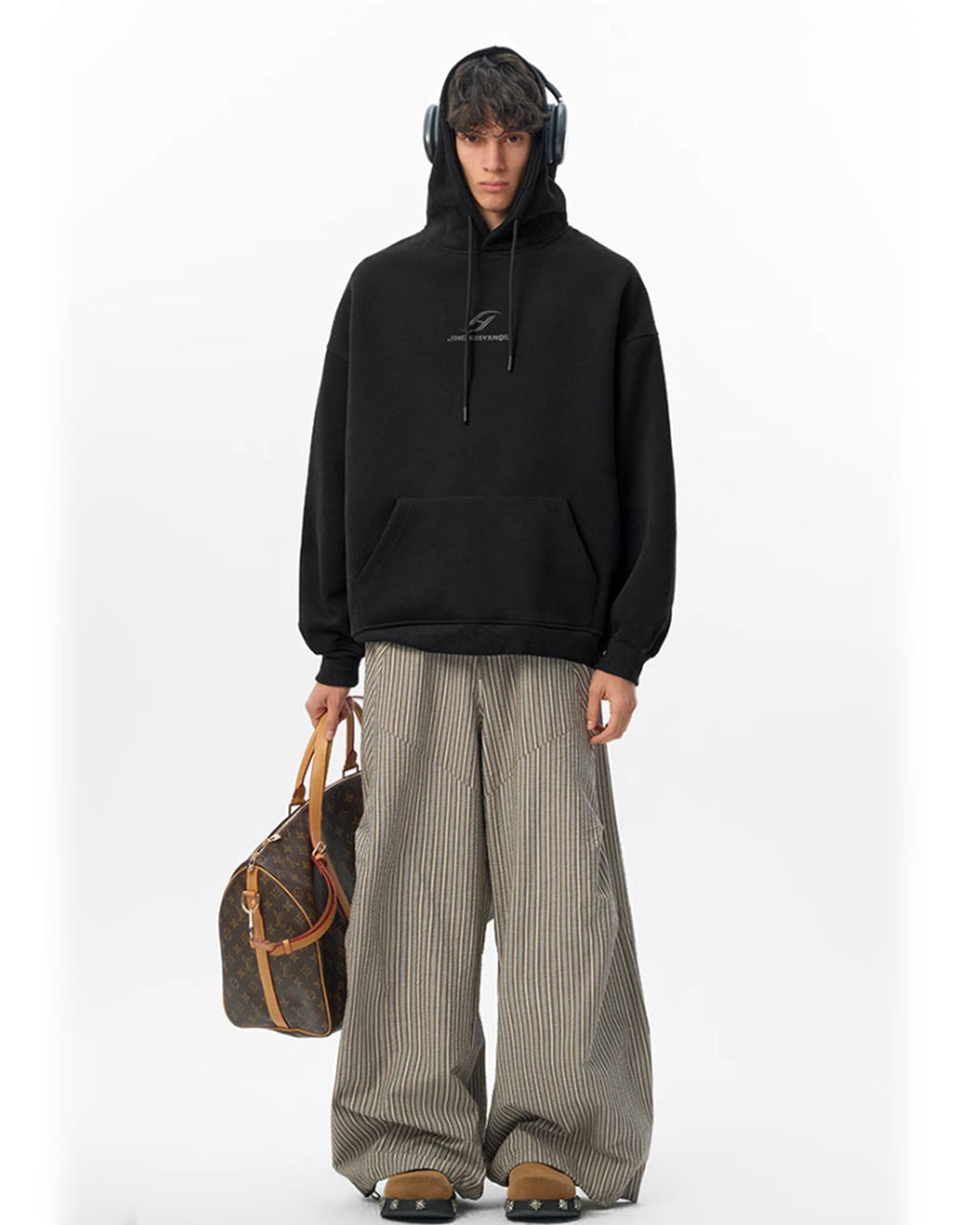 JHYQ Basic Paint Logo Printed Hoodie