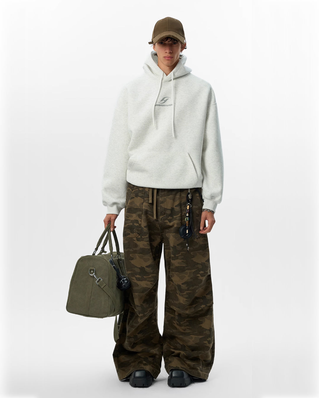 JHYQ Basic Paint Logo Printed Hoodie