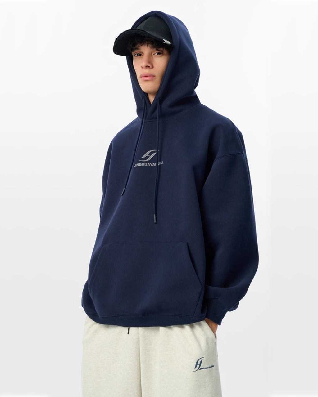 JHYQ Basic Paint Logo Printed Hoodie