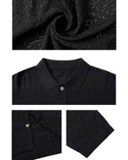 JHYQ Mesh Hollow Knit Cardigan