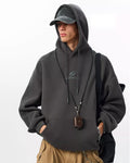 JHYQ Basic Paint Logo Printed Hoodie