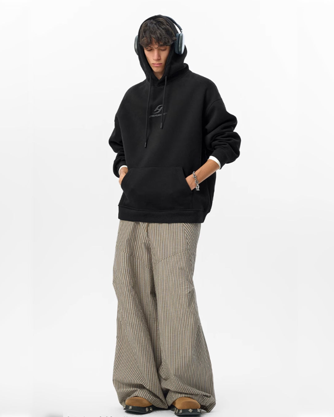 JHYQ Basic Paint Logo Printed Hoodie