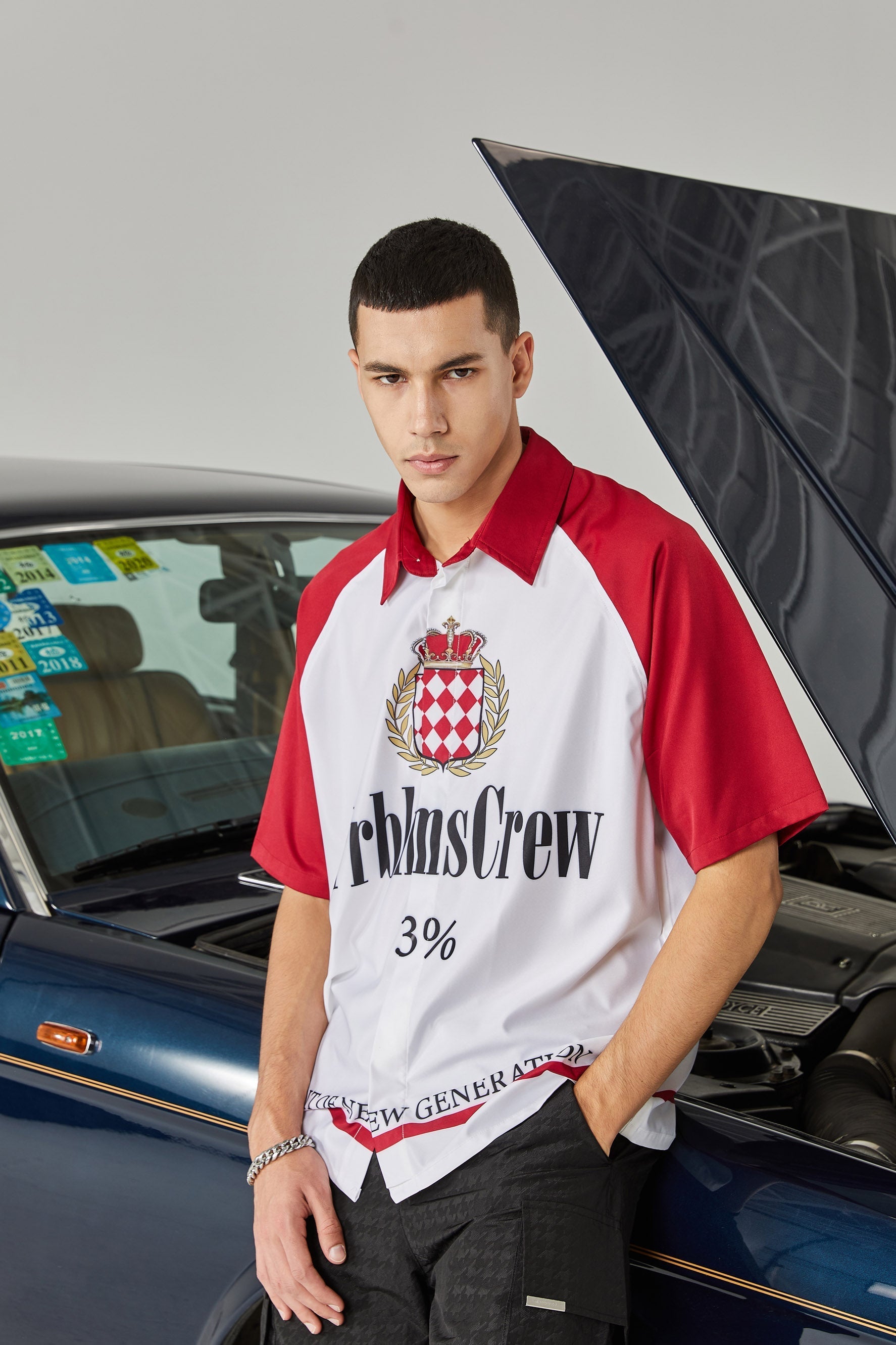 PRBLMS Marlboro Full Print LOGO Short Sleeved Shirt