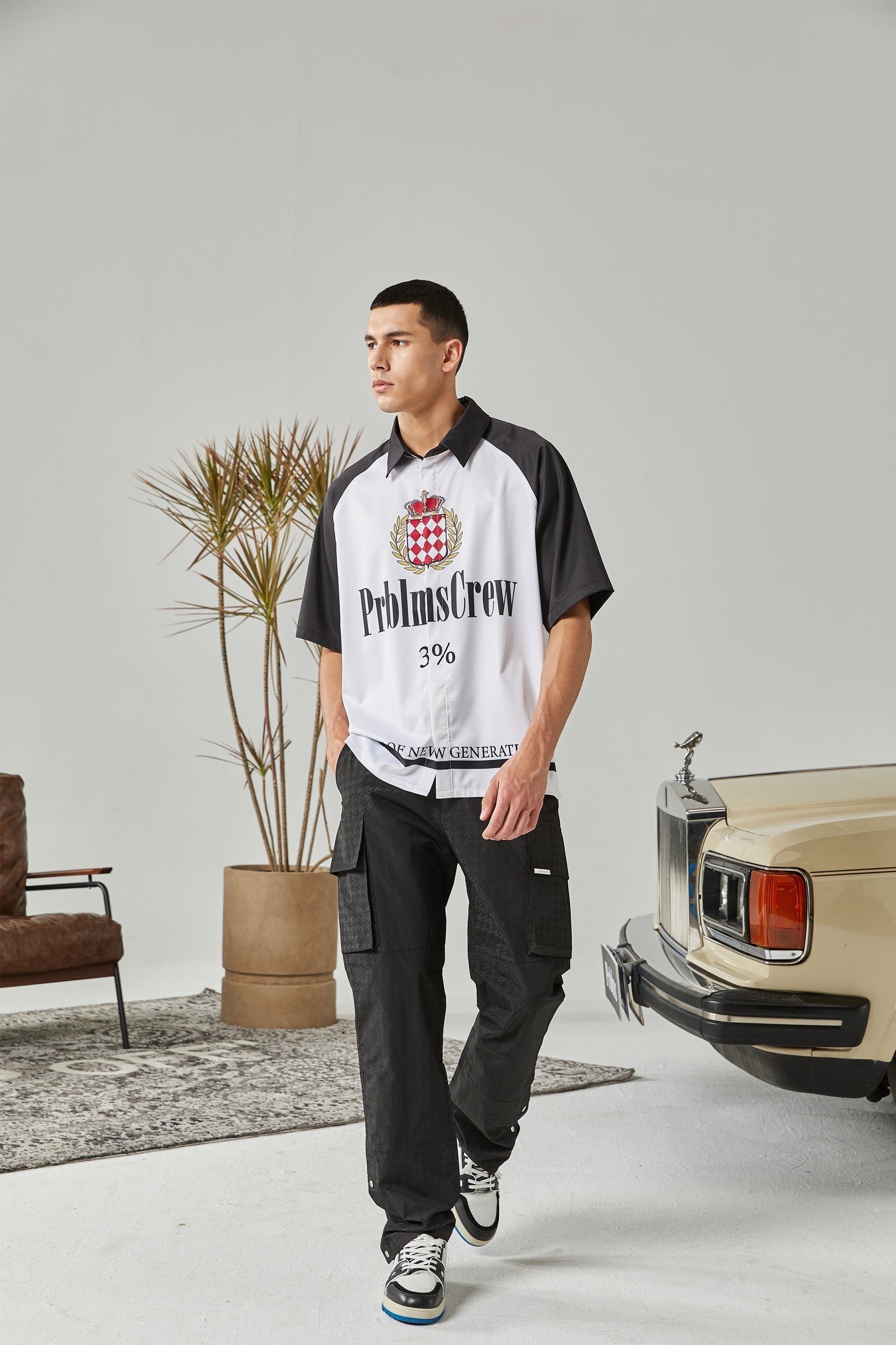 PRBLMS Marlboro Full Print LOGO Short Sleeved Shirt