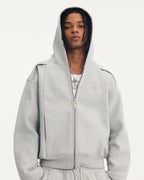 Small Town Kid 3D Logo Function Zip-Up Hoodie