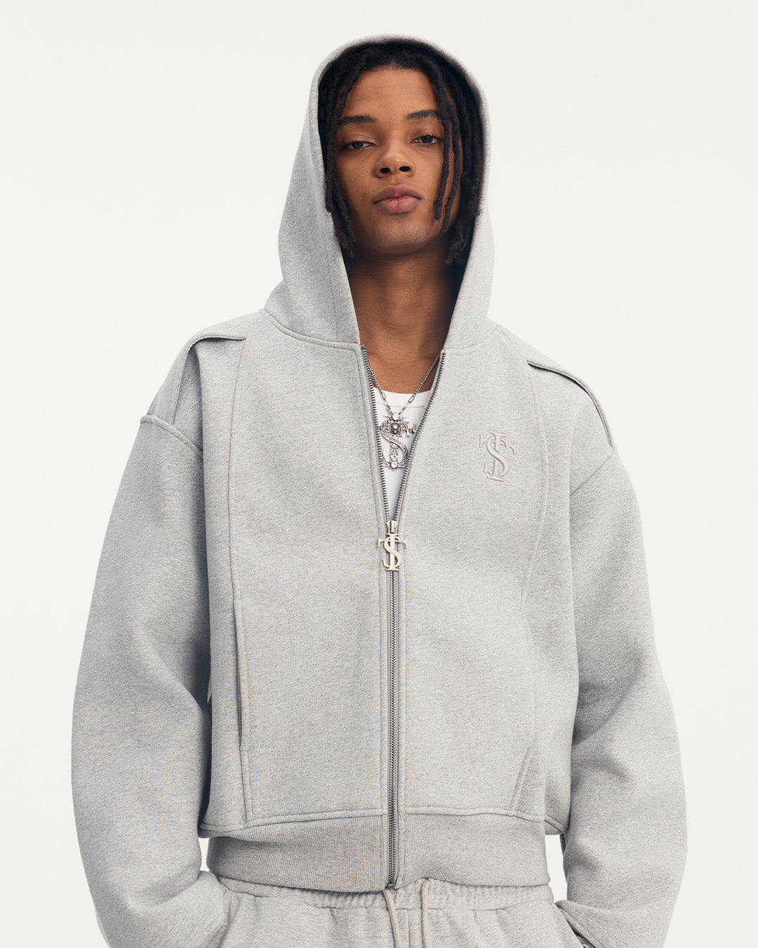 Small Town Kid 3D Logo Function Zip-Up Hoodie