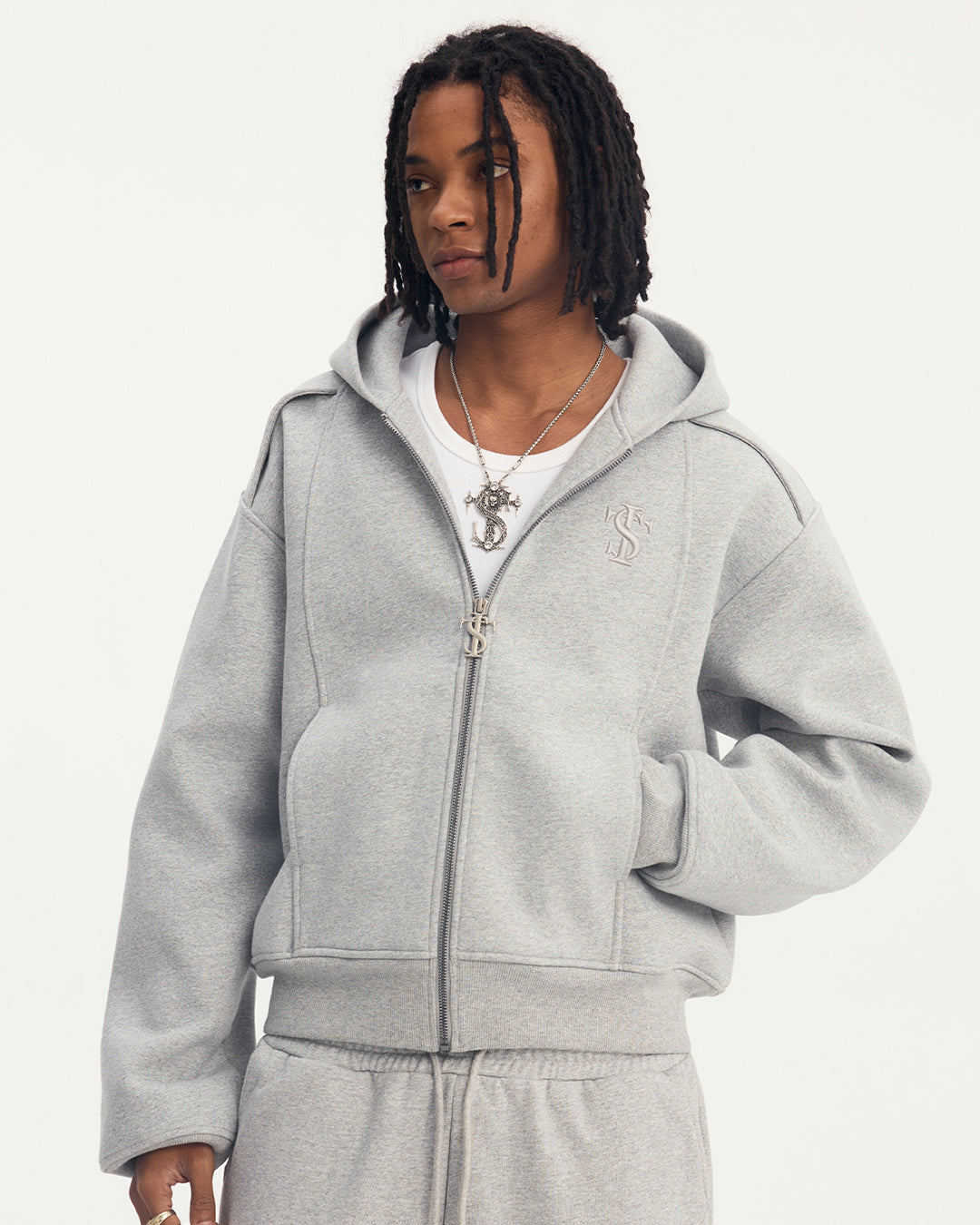 Small Town Kid 3D Logo Function Zip-Up Hoodie