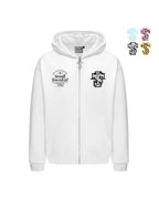 Small Town Kid Animal Textured Logo Velcro Zip-Up Hoodie